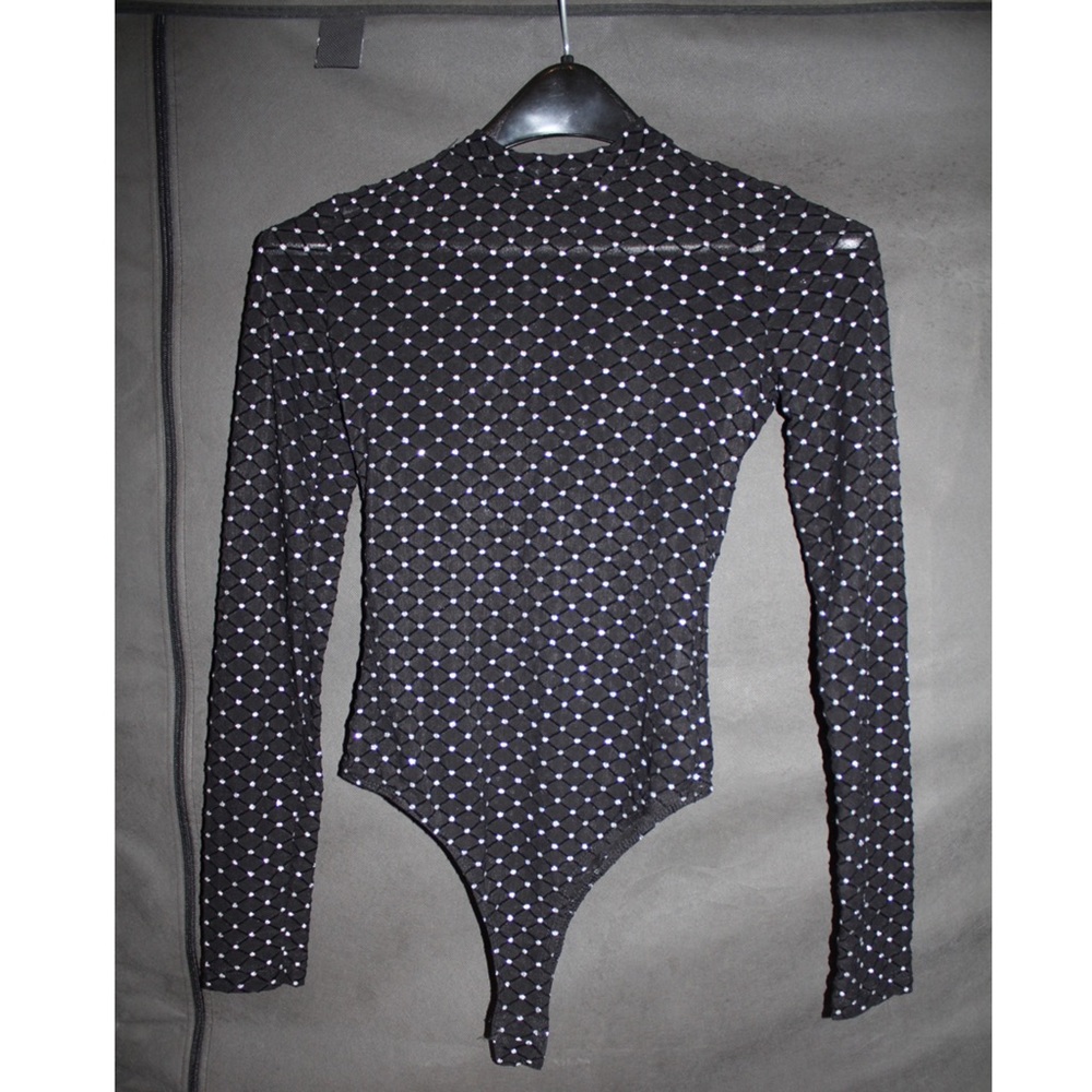 Glitter Mesh Bodysuit New